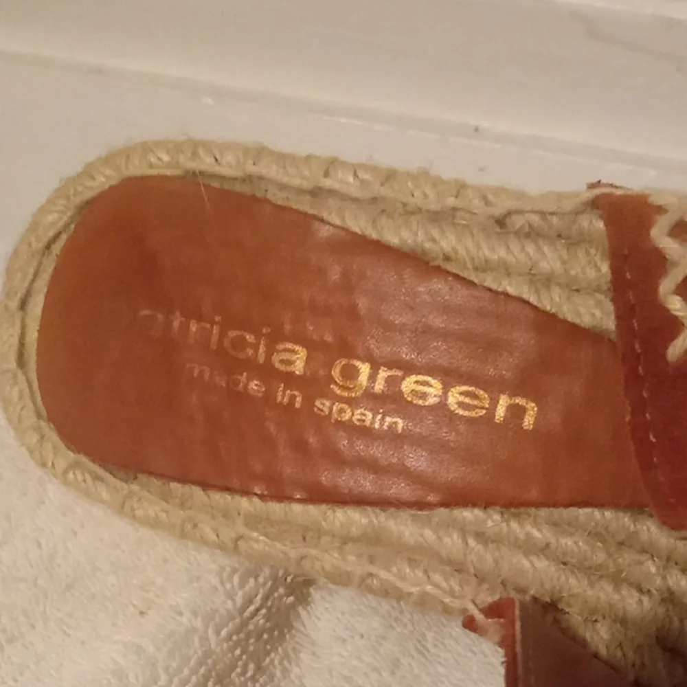 Patricia Green Suede Wedge Sandals
